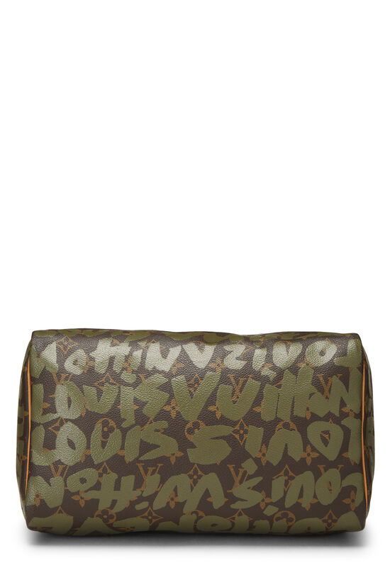 Stephen Sprouse x Louis Vuitton Monogram Green Graffiti Speedy 30, , large image number 4
