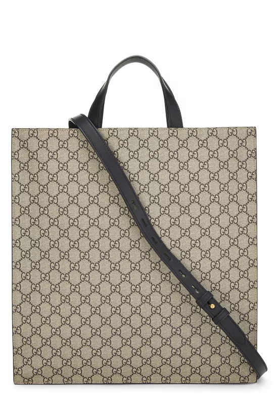 Black GG Supreme Canvas "Blind For Love" 2Way Tote Large, , large image number 3