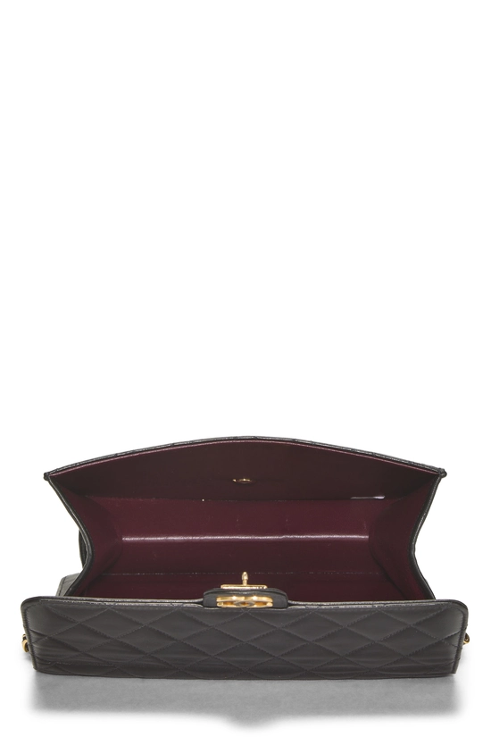 Black Quilted Lambskin Ex Flap Small, , large image number 5