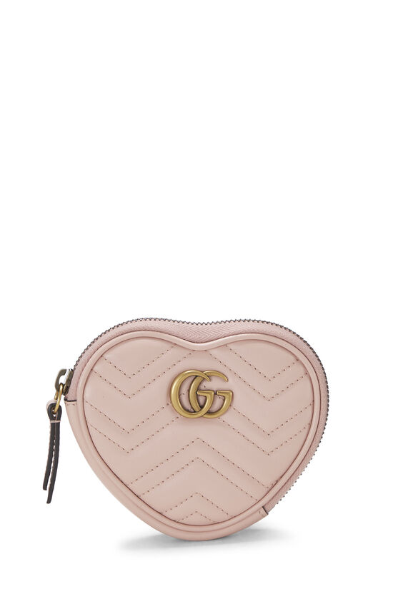 Pink Leather Marmont Heart Coin Purse Medium, , large image number 0