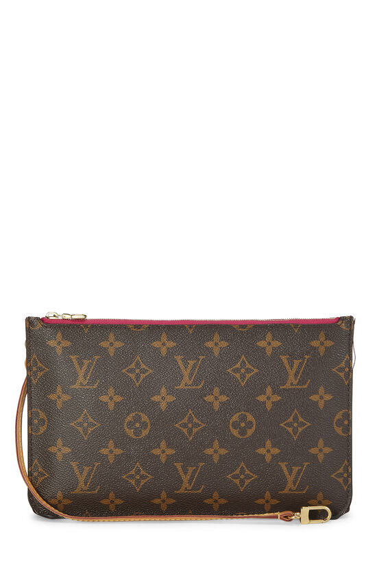 Pink Monogram Canvas Neverfull Pouch MM , , large image number 1
