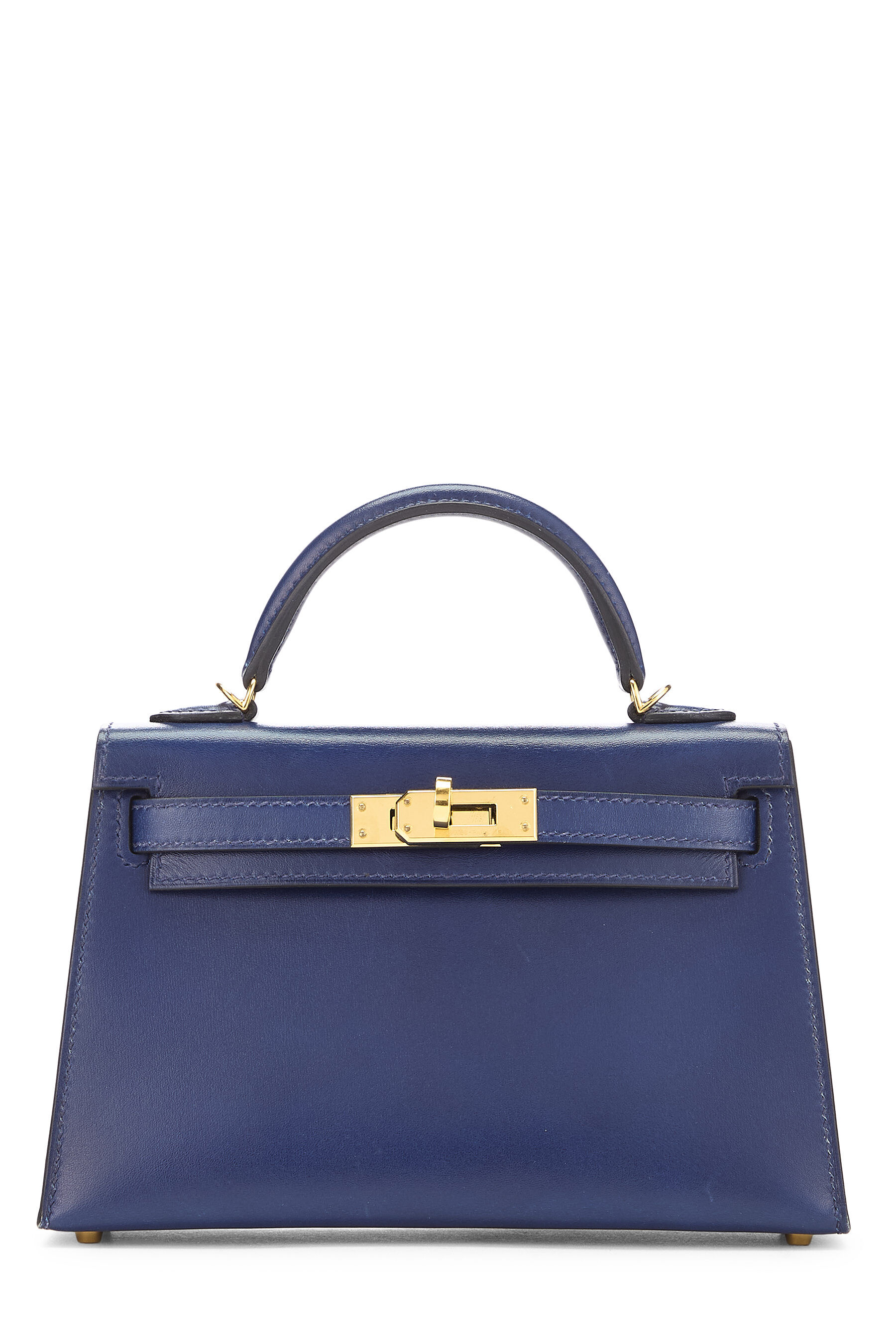 Pre-Owned Blue Izmir Alligator Kelly Sellier 20 Mini NM QGBDOC02BB000