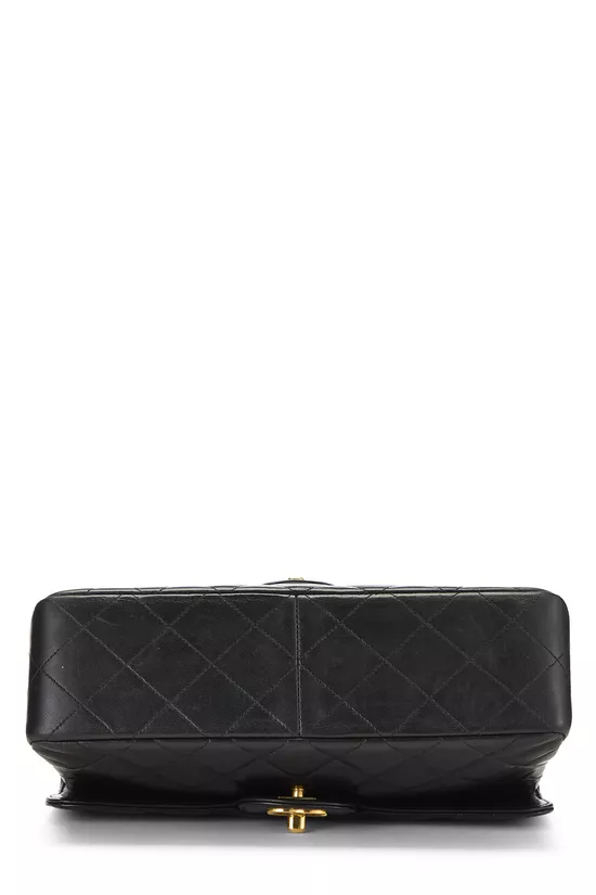 Black Quilted Lambskin Double Sided Classic Flap Medium, , large image number 4