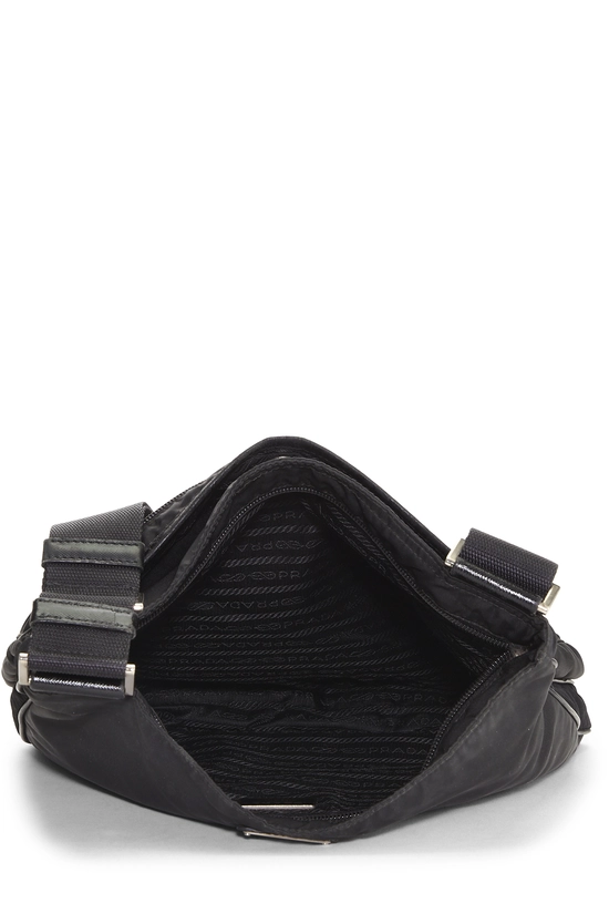 Black Nylon Messenger Medium, , large image number 5