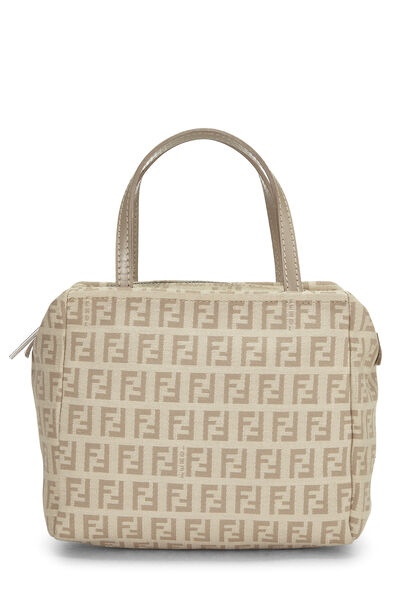 Beige Zucchino Canvas Handbag Mini