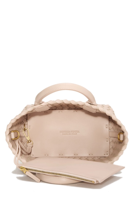Pink Intrecciato Cabat Tote Mini, , large image number 5