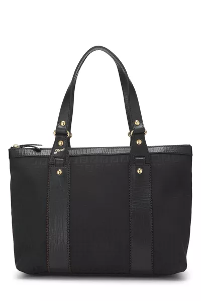 Black Zucchino Canvas Zip Tote Medium