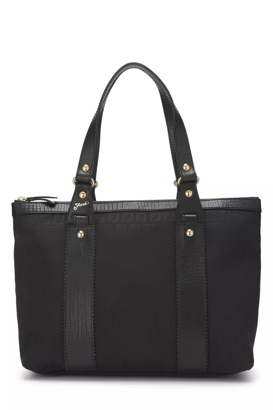 Black Zucchino Canvas Zip Tote Medium, , large image number 0