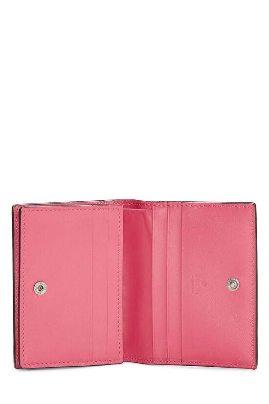 Pink Leather Guccy Moon & Stars Card Case Wallet, , large image number 4