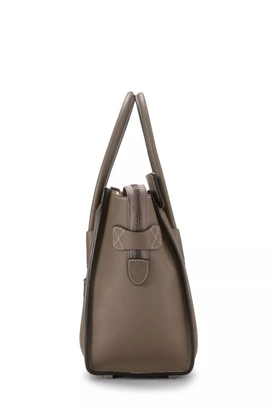 Grey Drummed Calfskin Luggage Micro, , large image number 2