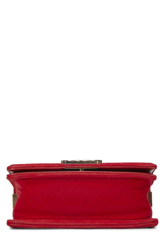 Paris-Edinburgh Red Tartan Velvet Boy Bag Small, , large image number 5