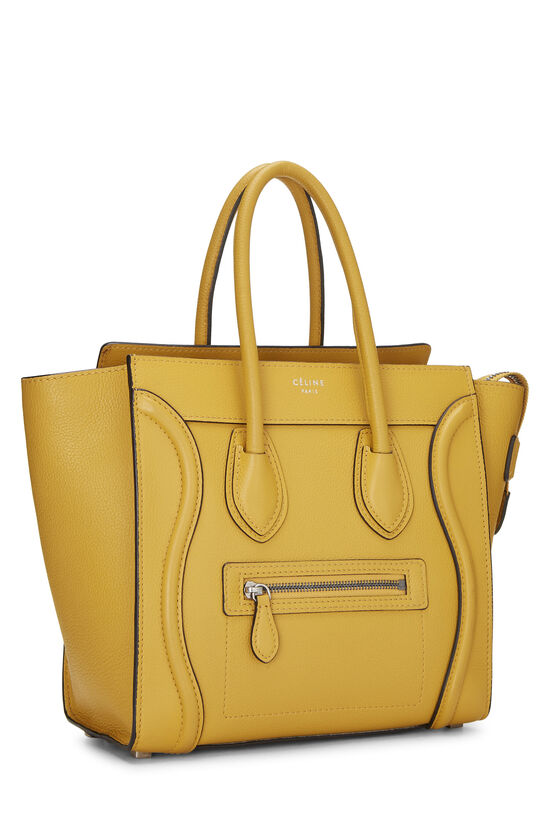 Yellow Leather Luggage Micro, , large image number 1