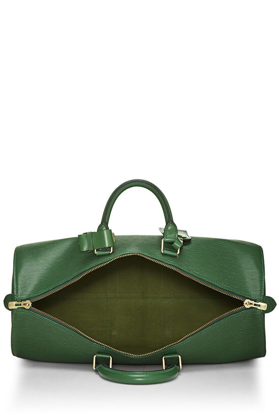 Louis Vuitton Green Epi Keepall 50