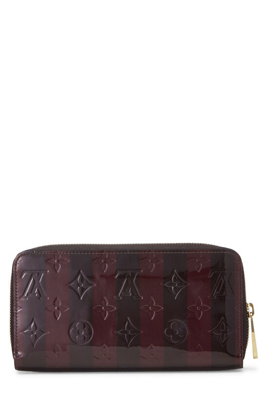Louis Vuitton Black Monogram Vernis Zippy Long Wallet Leather