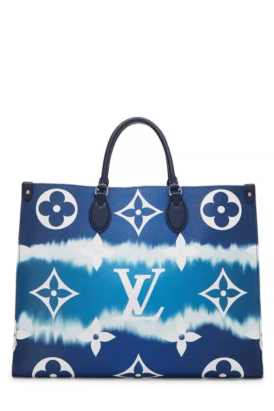 Louis Vuitton Blue Monogram Giant Escale On The Go GM — photo 1