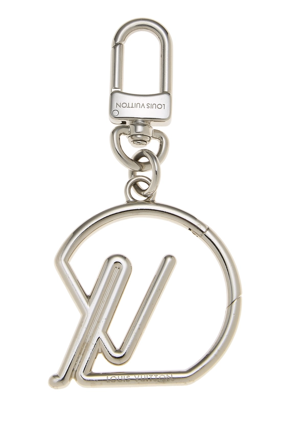 Silver LV Tubular Bag Charm, , large image number 0