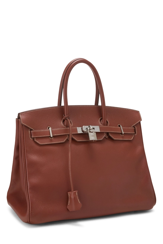 Brique & Orange Epsom Candy Birkin 35, , large image number 1