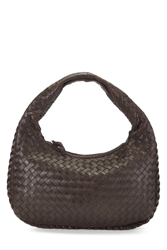 Brown Intrecciato Veneta Hobo Small, , large image number 0