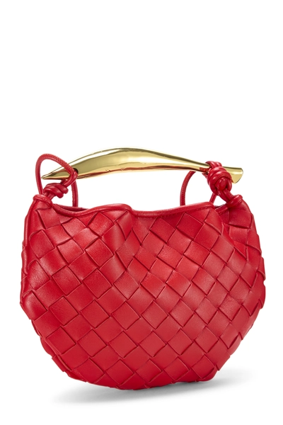 Red Intrecciato Sardine Bag Mini, , large
