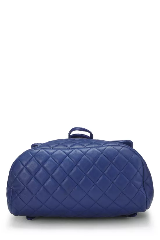 Blue Quilted Lambskin Urban Spirit Backpack Small, , large image number 4