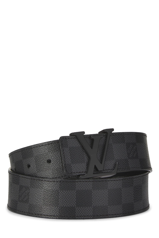 Pre-Owned Damier Graphite Initiales Ceinture 85 QJA7KY3KKB000 display picture 1