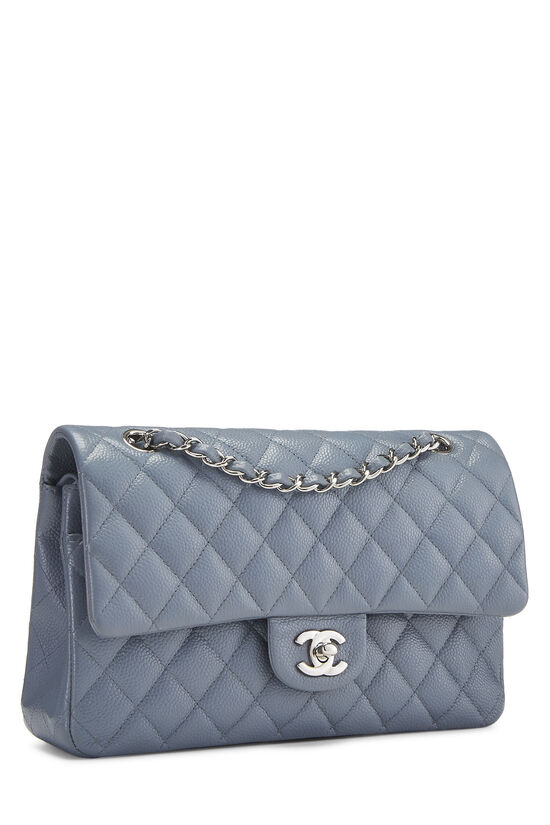 Blue Quilted Caviar Classic Double Flap Medium, , large image number 2