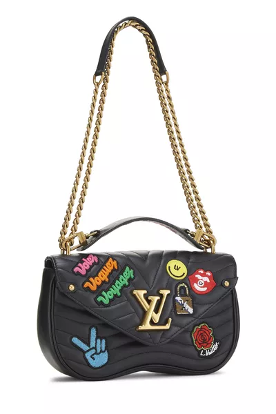 Louis Vuitton Black Calfskin Patches New Wave Chain MM — photo 2