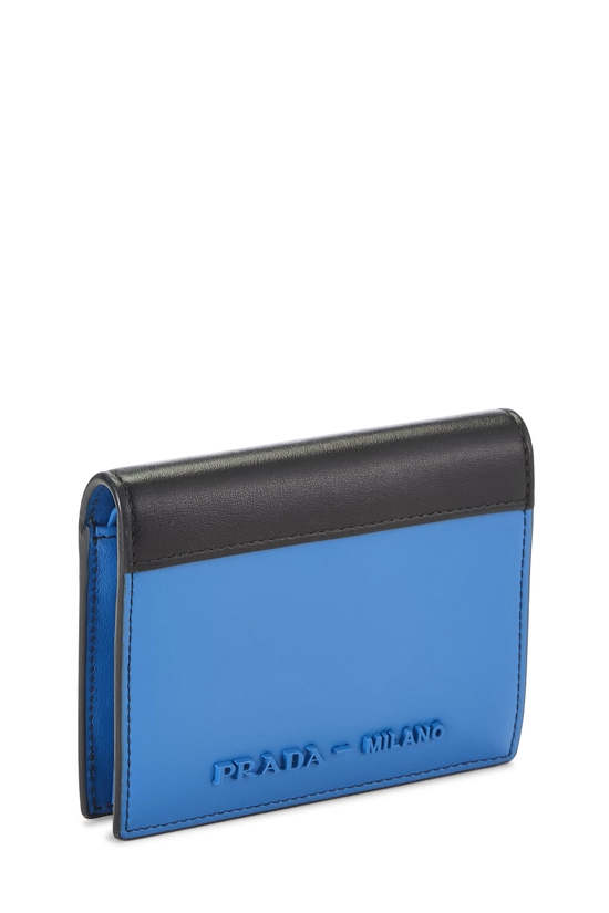 Black & Blue Calfskin Compact Wallet, , large image number 1