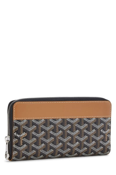 Brown Goyardine Matignon Continental Zip Wallet GM, , large