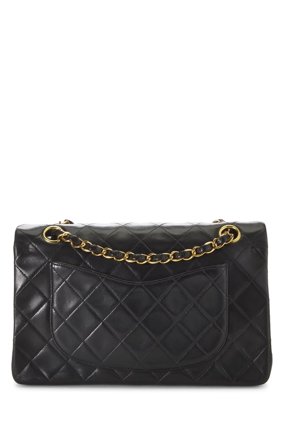Black Quilted Lambskin Classic Double Flap Small, , large image number 3