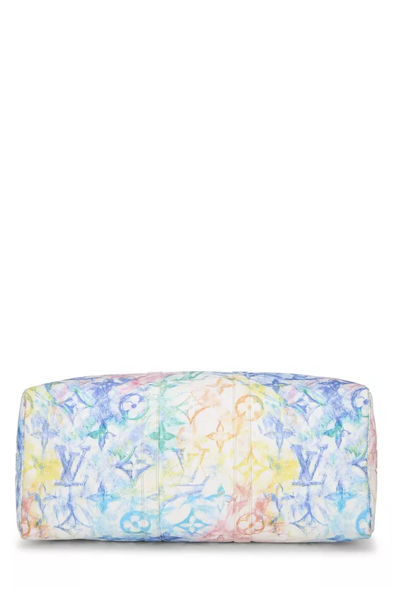 Multicolor Monogram Pastel Crayon Keepall Bandouliere 50, , large image number 4