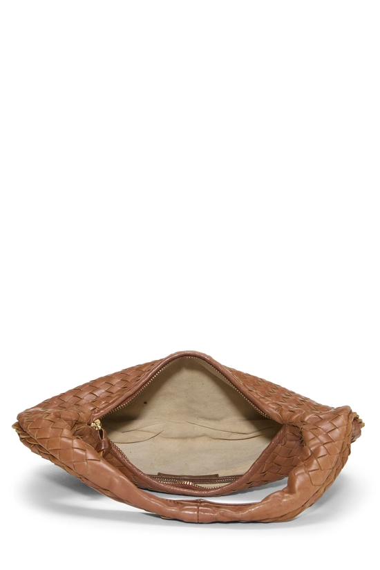 Brown Intrecciato Veneta Hobo Small, , large image number 5