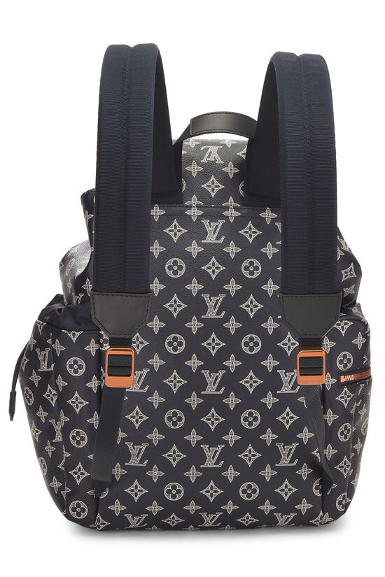 Navy Monogram Canvas Discovery Backpack, , large image number 3