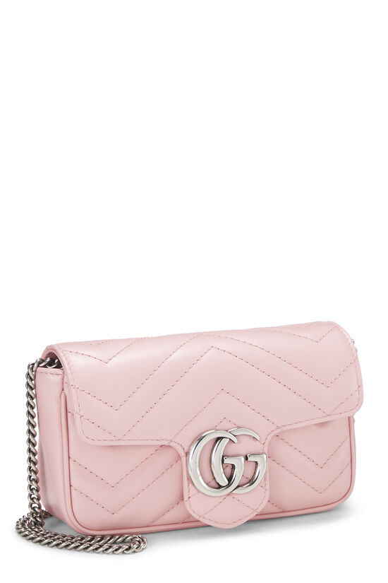 Pink Leather Marmont Crossbody Super Mini, , large image number 1