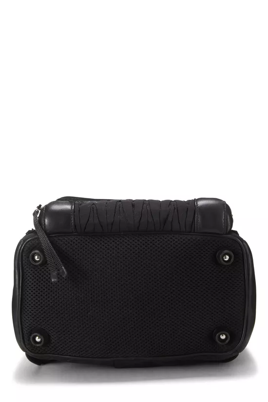 Black Beaded Mesh Backpack, , large image number 4