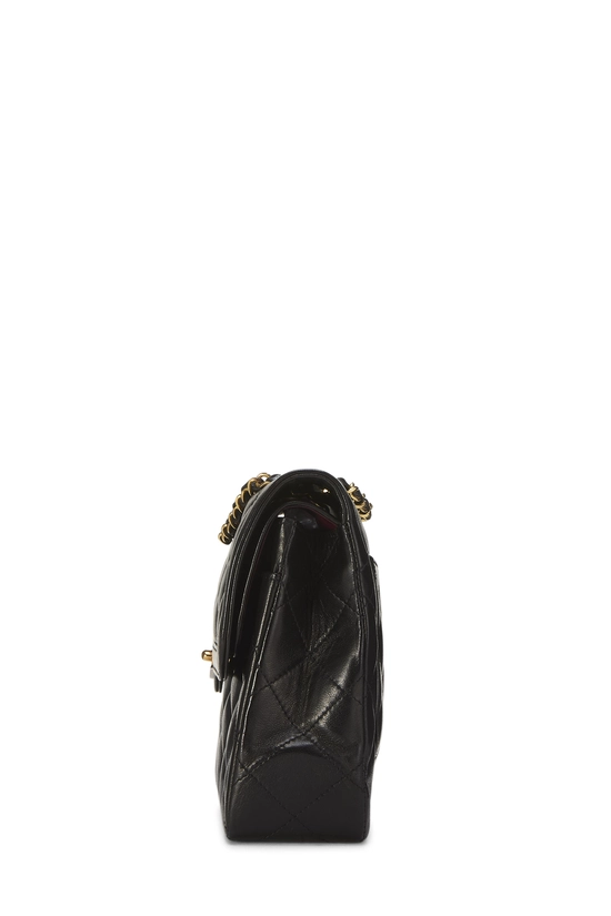 Black Quilted Lambskin Paris Limited Double Flap Jumbo, , large image number 2