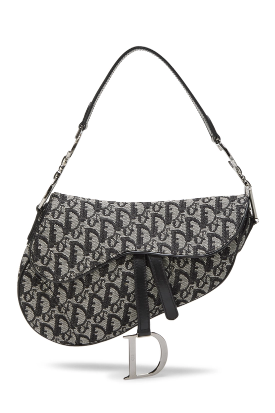 Black Trotter Canvas Saddle Bag, , large image number 0