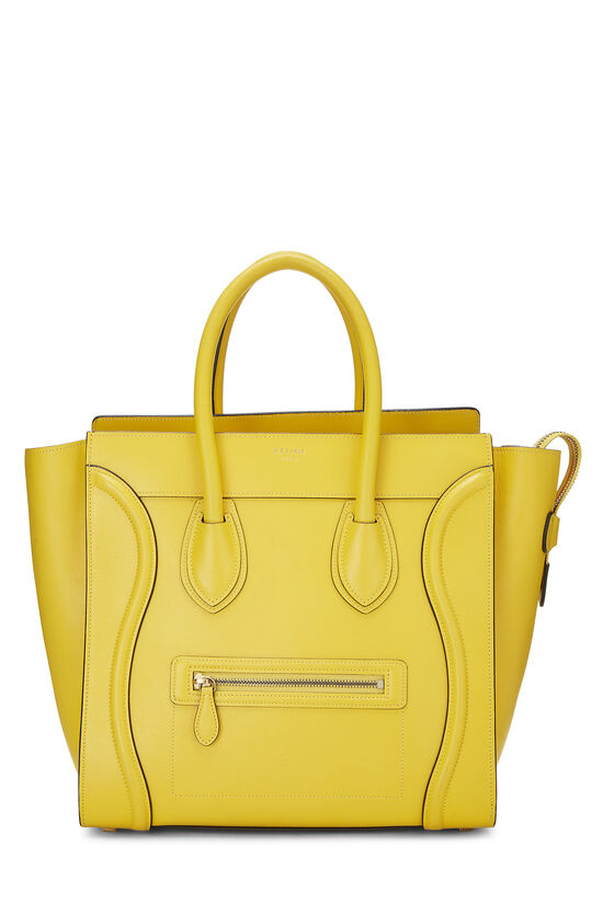 Yellow Smooth Calfskin Luggage Mini, , large image number 0