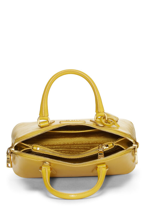 Yellow Saffiano Lux Handbag Small, , large image number 5