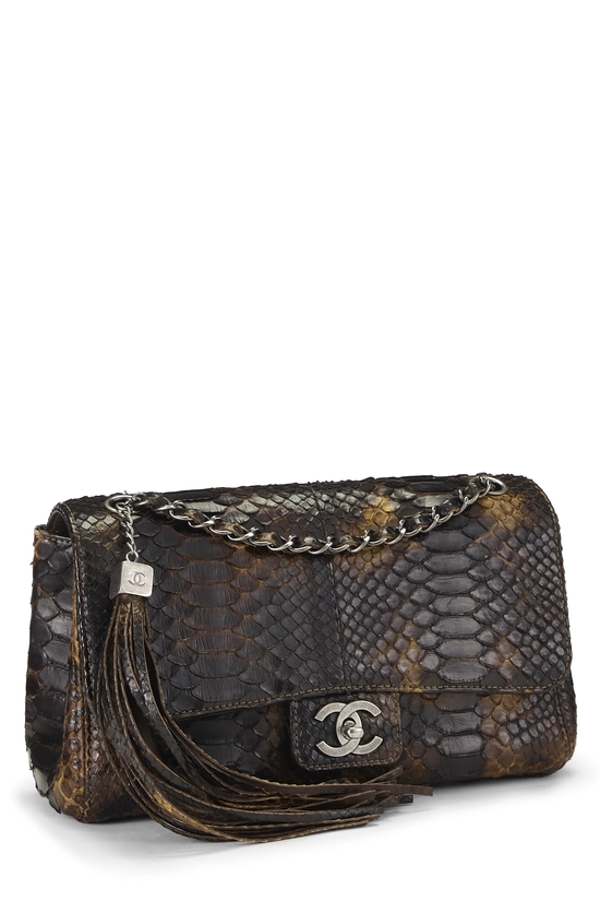 Brown Python Soho Tassel Flap Medium, , large image number 1