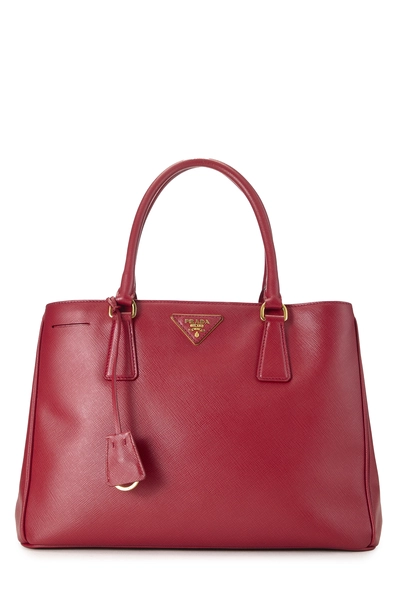 Red Saffiano Executive Tote Medium