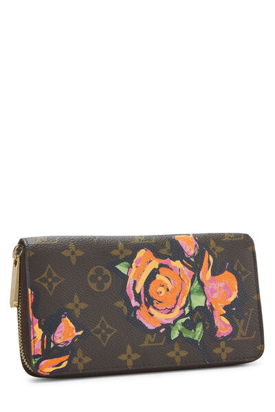 Stephen Sprouse x Louis Vuitton Monogram Roses Zippy Wallet, , large