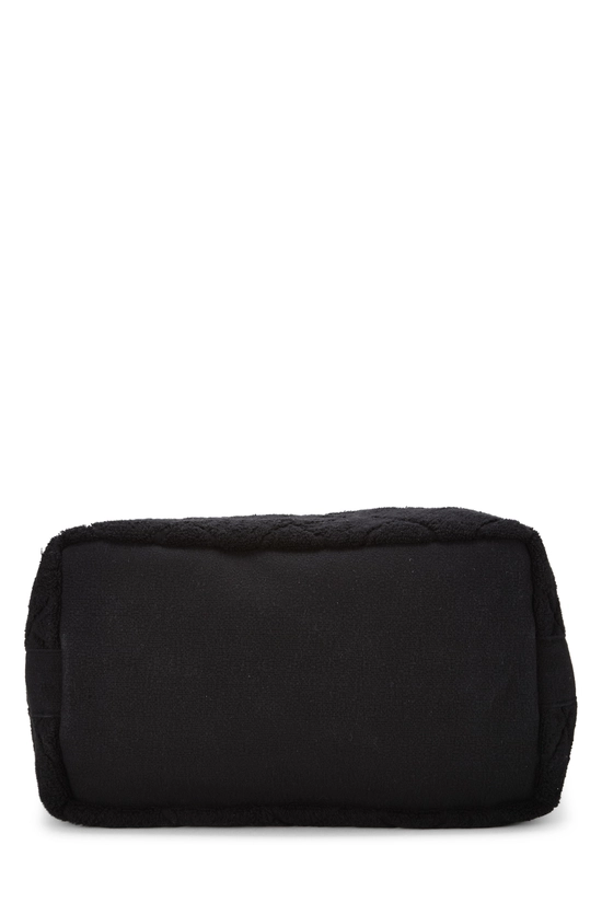 Black Terry Cloth 'CC' Beach Set, , large image number 4