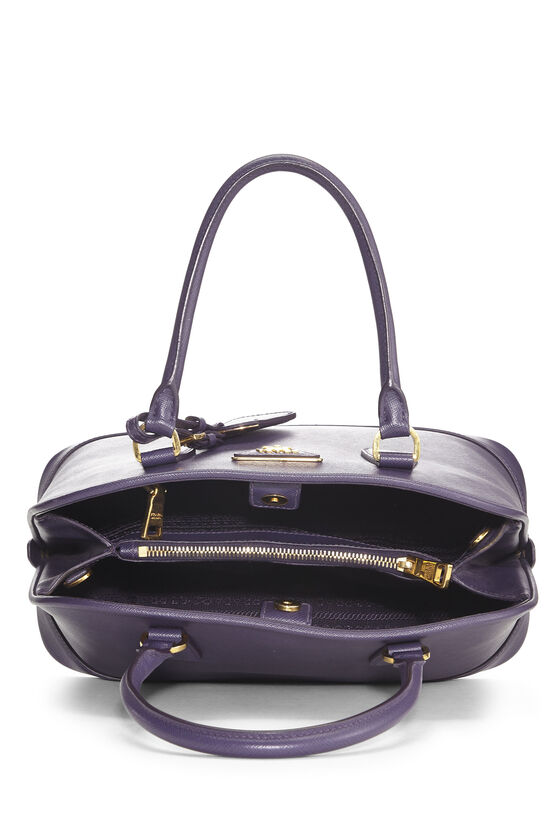 Purple Saffiano Dome Tote, , large image number 5