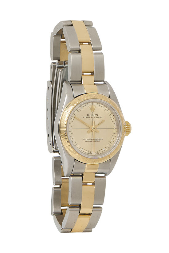 18K Yellow Gold & Stainless Steel Zephyr Oyster Perpetual 67243 24mm, , large image number 0