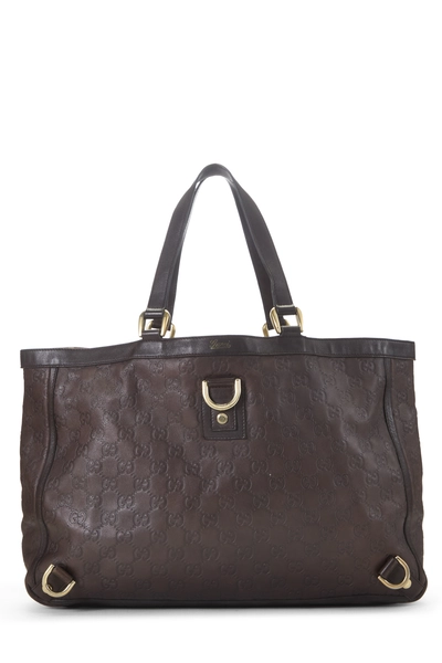 Gucci Brown Guccissima D-Ring Abbey Tote Large — photo 1