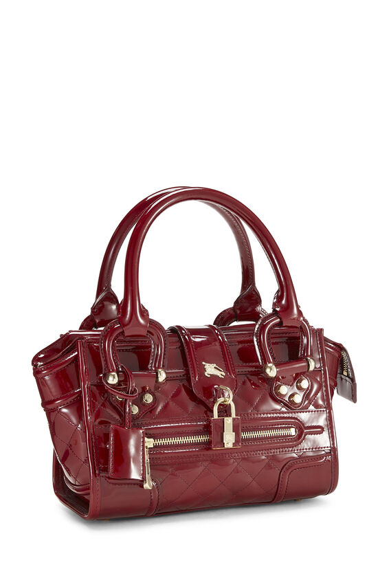 Red Patent Manor Satchel Small, , large image number 1