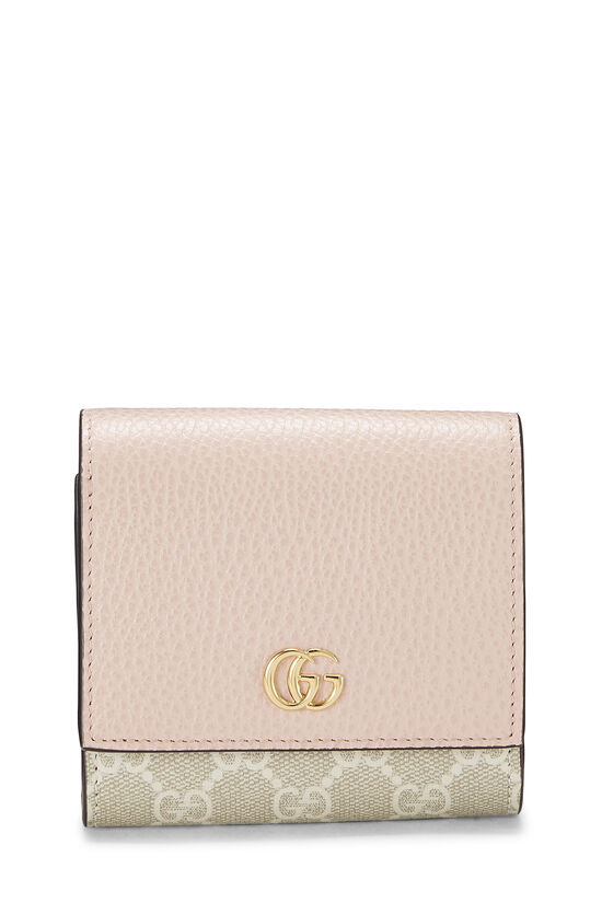 Marmont GG Supreme Wallet in Pink - Gucci