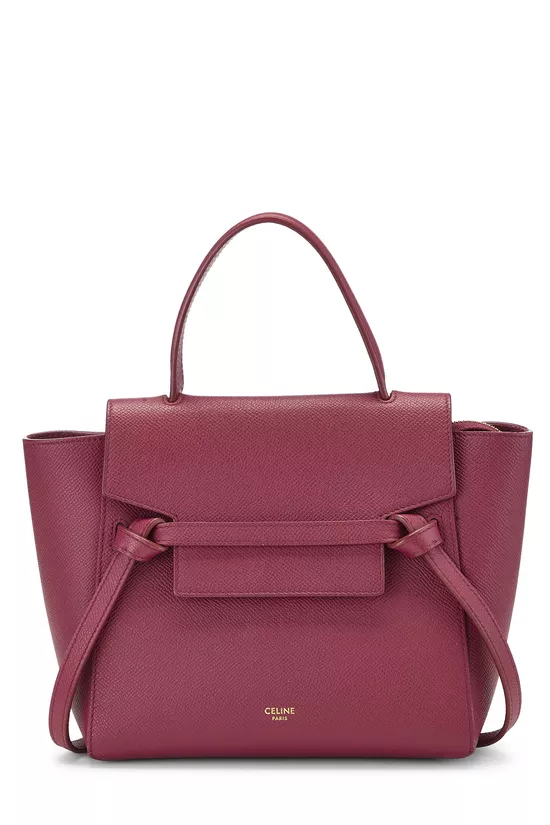 Pink Grained Calfskin Belt Bag Nano, , large image number 0