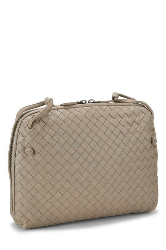 Grey Intrecciato Leather Nodini Crossbody, , large image number 1